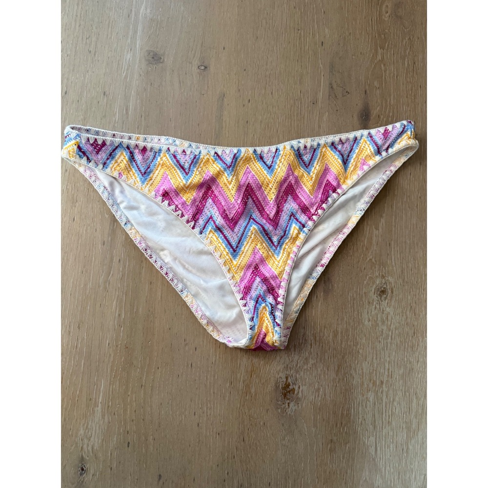 NWT Jessica Simpson‎ Womens Multi Chevron Crochet Bikini Bottoms Size XL